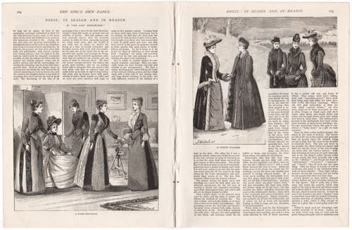 original engravings from The Girl's Own Paper (1888-1890)